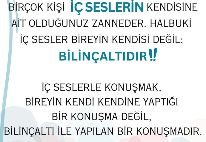 Zaman zaman kendi kendinize konuştuğunuz oluyor mu?