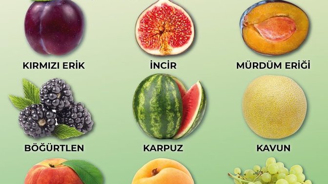 Ağustos ayının hangi meyvelerini tüketiyorsun?