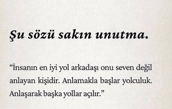 Sizin için sevilmek mi daha önemli yoksa anlaşılmak mı?