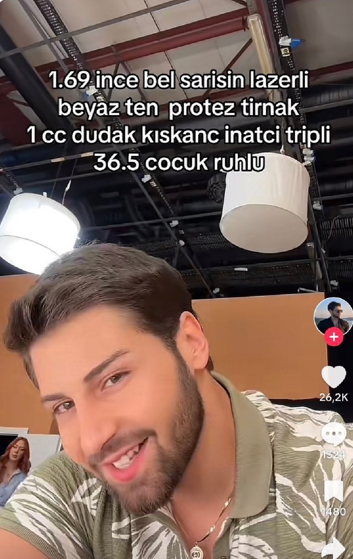 Erkeklerin ayakkabı numarasına kadar kriter belirlemesi ama kadınlar uzun boylu erkek isteyince tripten tribe girmeleriii 😂