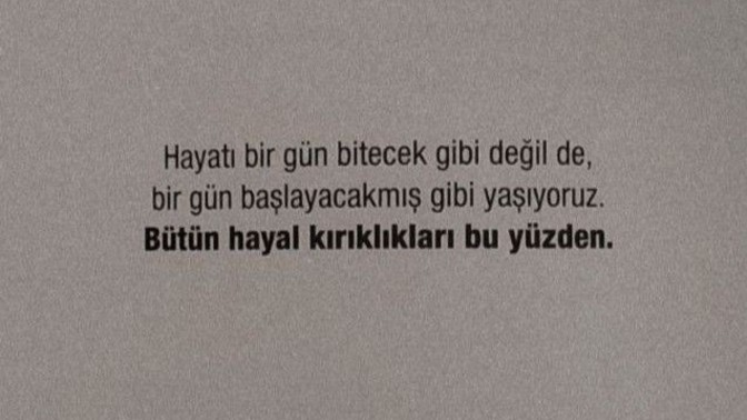 Hayal kırıklarını neye bağlıyorsun, nedir hayallerini kıran şey?