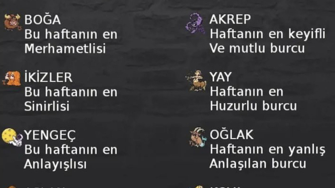 Burçların haftalık modu nedir?