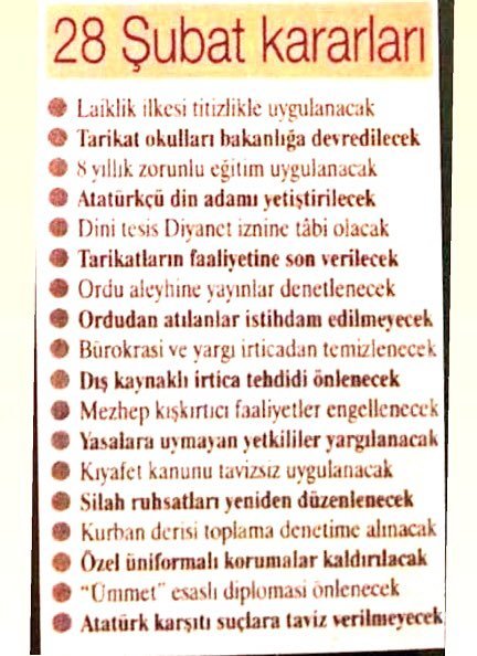 28  Şubat  olayı nedir?