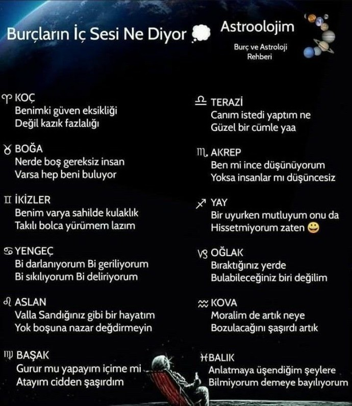 Burçların iç sesi ne diyor?