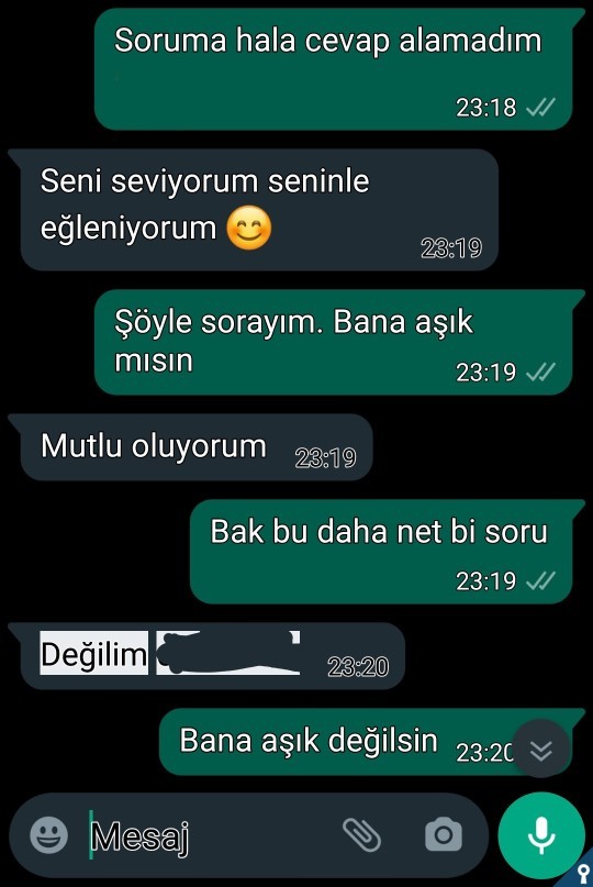 Sevgilim seni seviyorum ama aşık değilim deyince ondan ayrıldım, ayrılmakta haklı mıyım?