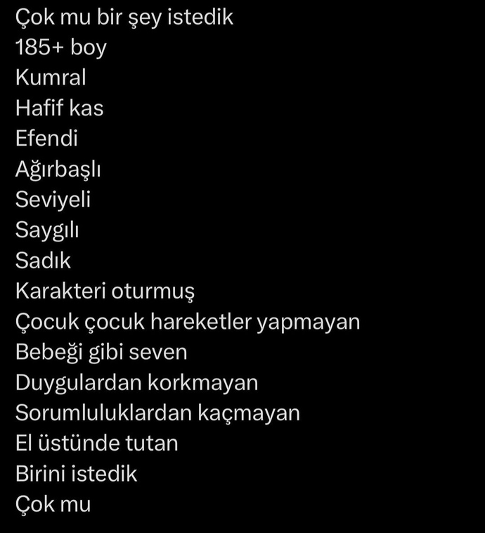 Çok mu şey istedik?