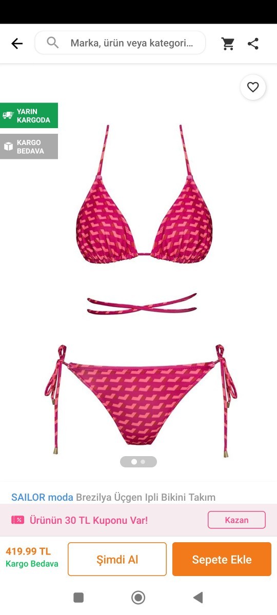 Yeni bikini alacağım hangisini almalıyım?