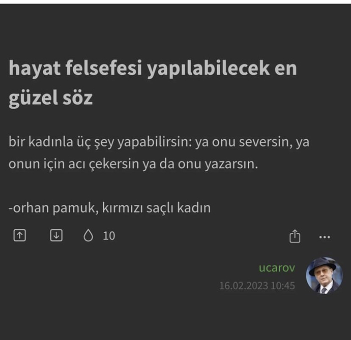 Hayat felsefesi yapılabilecek en güzel söz nedir?