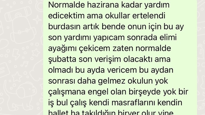 Yardım edilen arkadaşınn verdiği tepki kim haklı burada?