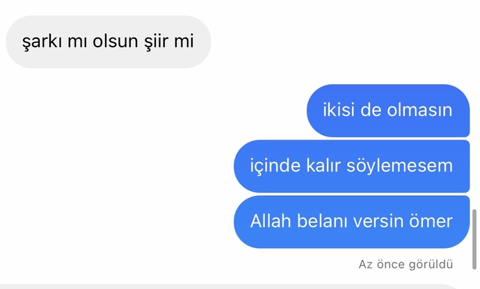 Kim ayrılmıs sizce ben mi o mu?