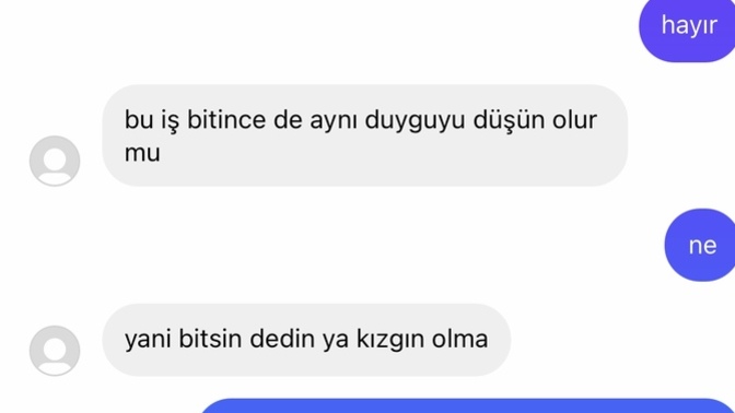 Kim ayrılmıs sizce ben mi o mu?