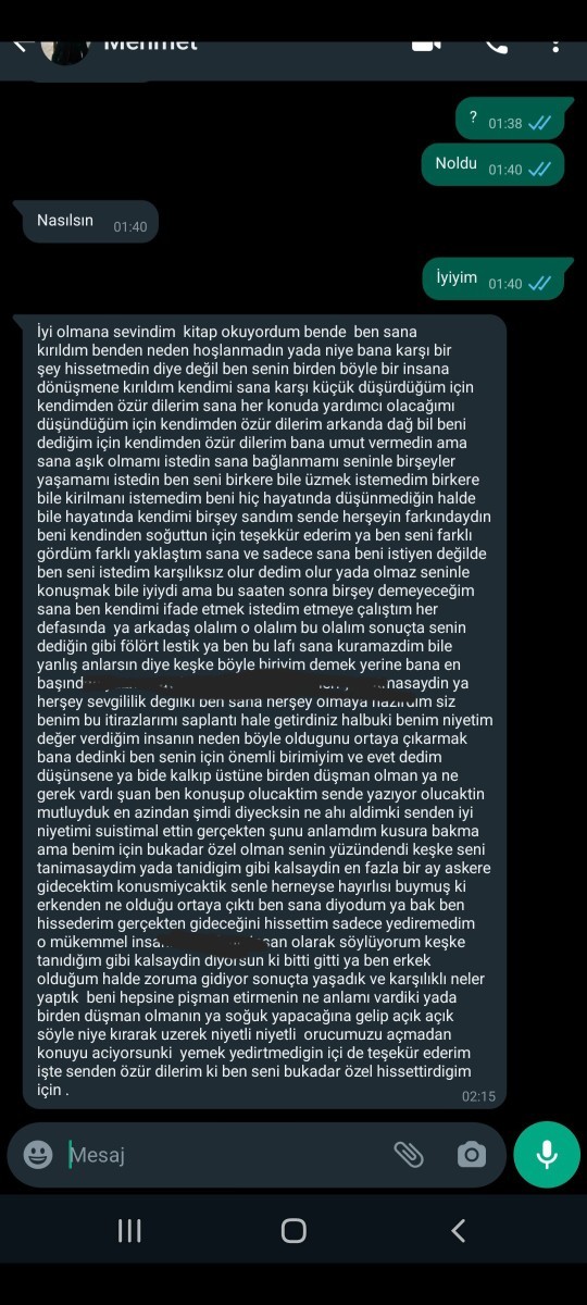 Son attığınız ya da aldığınız ayrılık mesajın ne? 💌?
