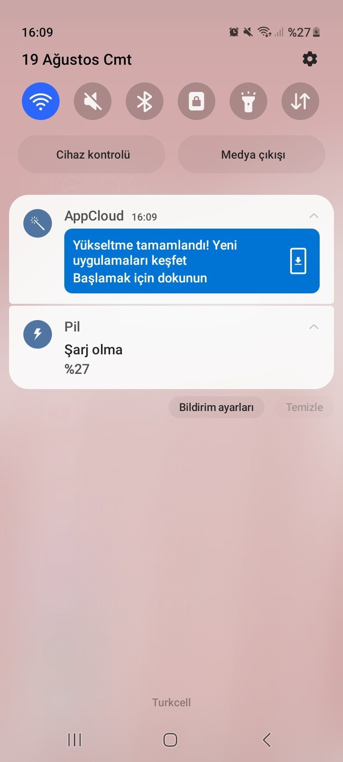 AppCloud bildirimi gitmiyor, nasıl sileceğim?