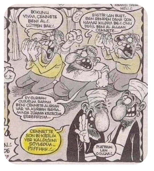 Cennete gitmek için son bir kişilik yer var ve bütün duaların ezberlemesi isteniyor ezberlermiydiniz?