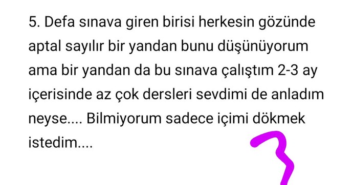 Acil bakar mısınız içimi döküyorum?