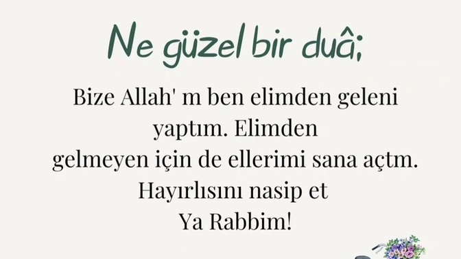 Sürekli ettiğiniz dua var mı?
