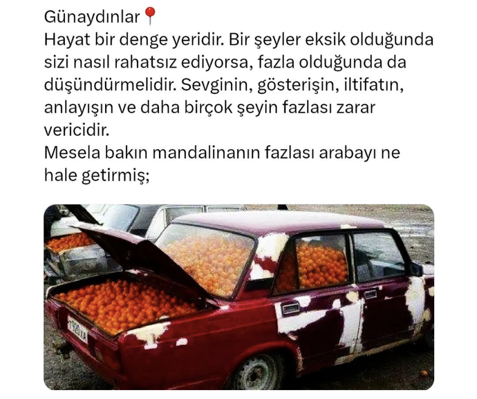 Mandalinanın fazlası zarar olamaz 😄🍊