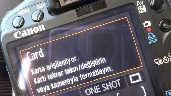 Canon Fotoğraf makinesi hafıza kartı haznesi sorunu?