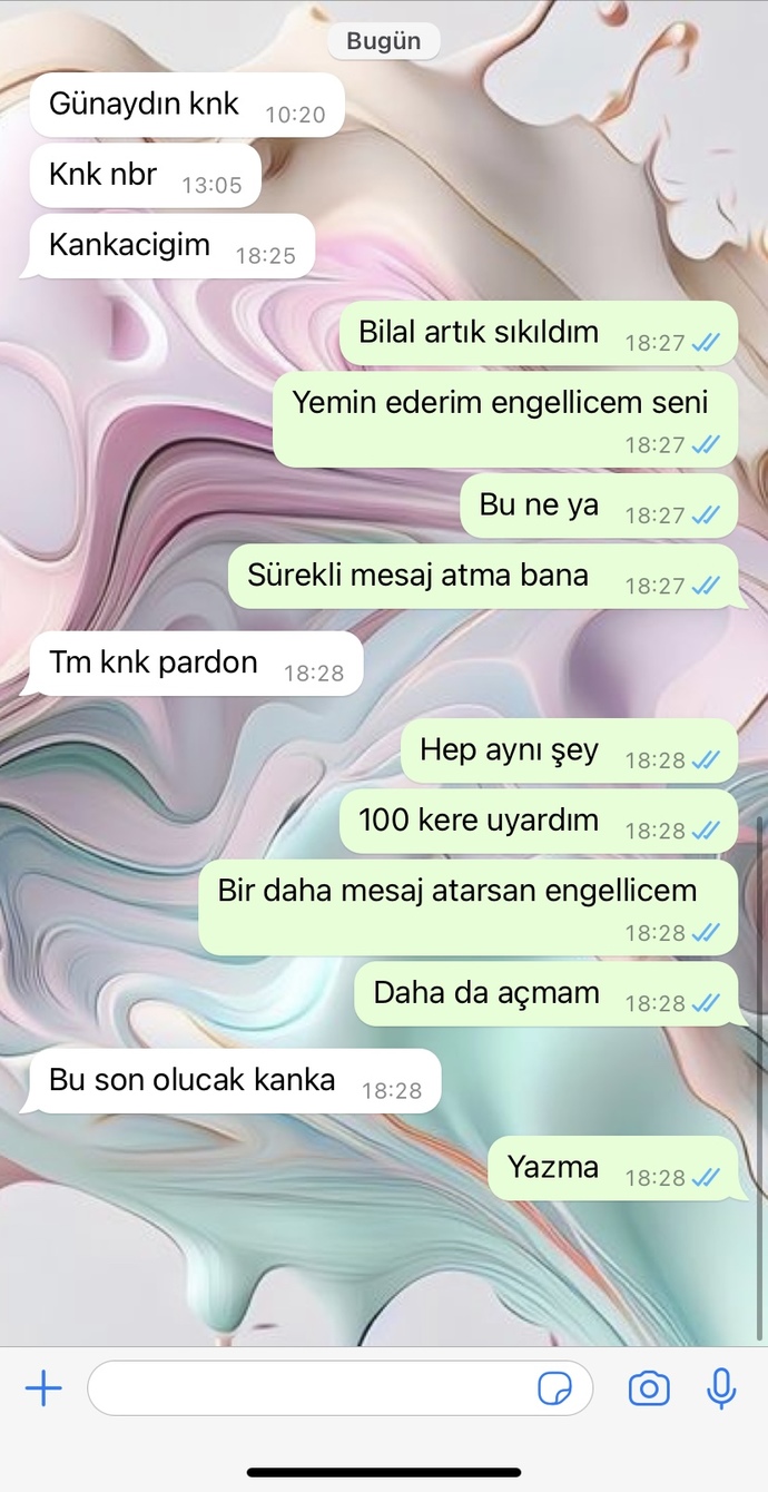 Arkadaşım beni çileden çıkarttı artık sizce bu mesajlarla iyi mi yaptım?