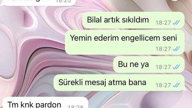 Arkadaşım beni çileden çıkarttı artık sizce bu mesajlarla iyi mi yaptım?