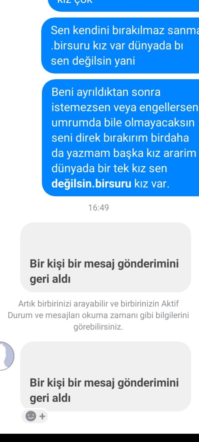 Kıza bunu yazınca çıldırdı?