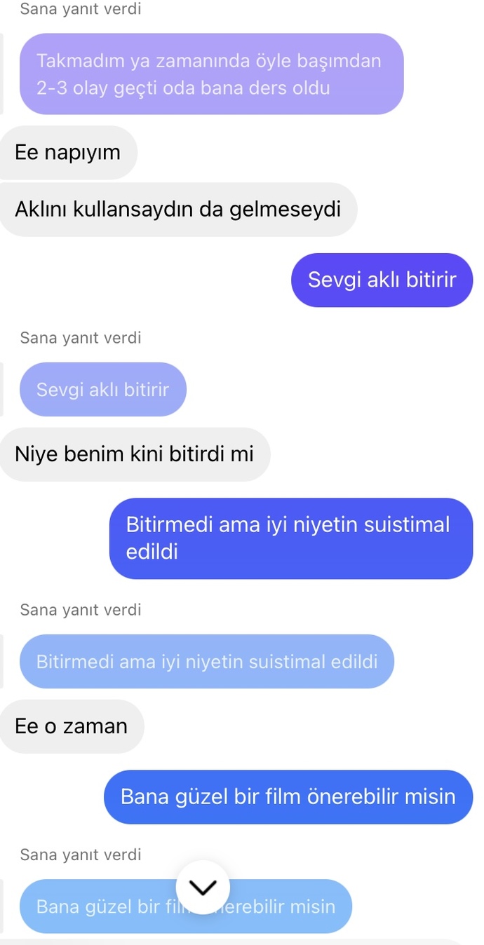 Kızda mı sorun var bende mi sizce?
