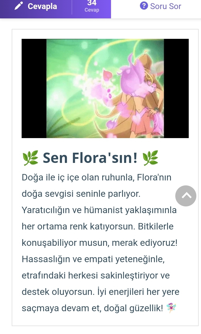 Winx Club, 21 yıl önce bugün yayınlanmaya başladı. O zaman hangi Winx Perisi olduğunu öğrenmeye hazır mısın?