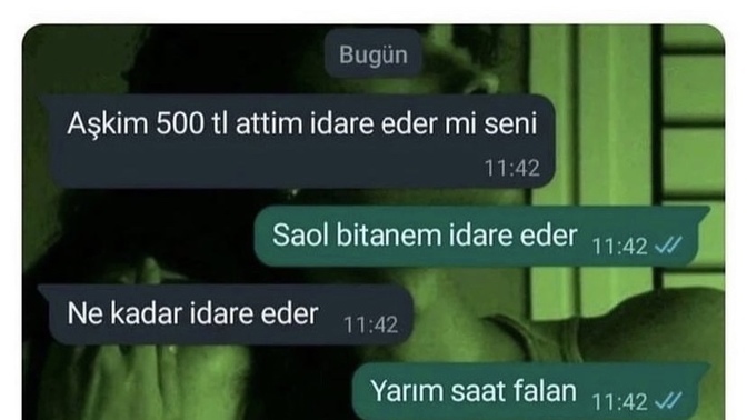 500 TL seni ne kadar idare eder?