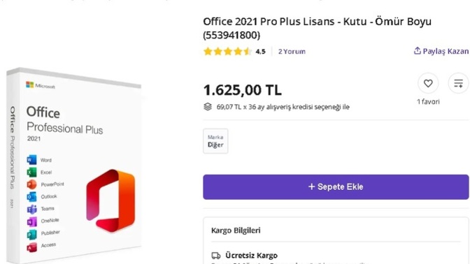 Microsoft Office için internette satılan kutular var. Üzerinde ömür boyu kullanım diyor. 1600 tl falanmış Bunlar ömür boyu lisans?