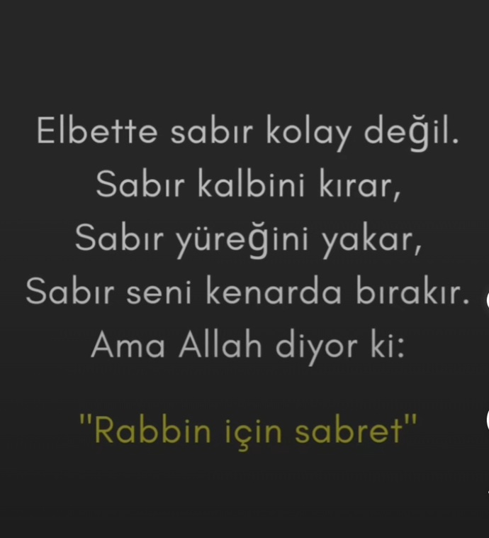 Hiç bir şeyin tadı yok gibi oyle değilmi?