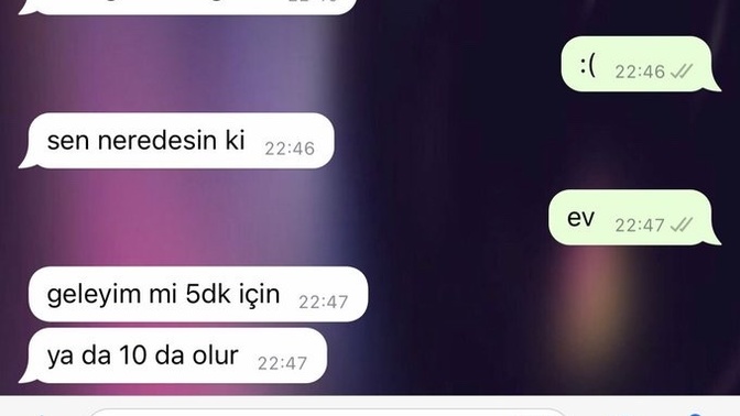 Sizi hiç gelip “5 dakika göreyim” diyecek kadar sevdiler mi?