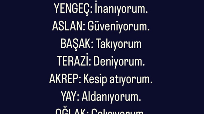 Burcuna göre hangisini yapıyorsun?