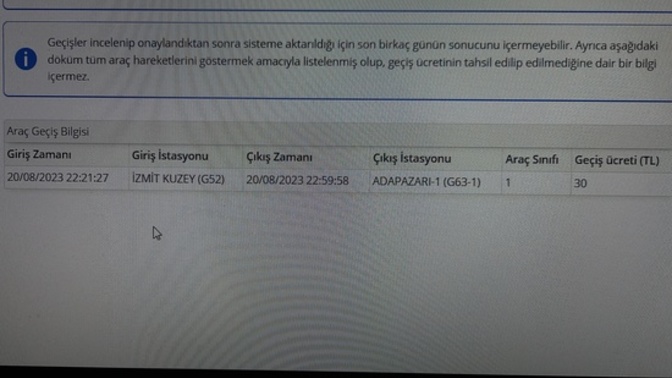 Otoyol geçiş gişeleri nerelerde?