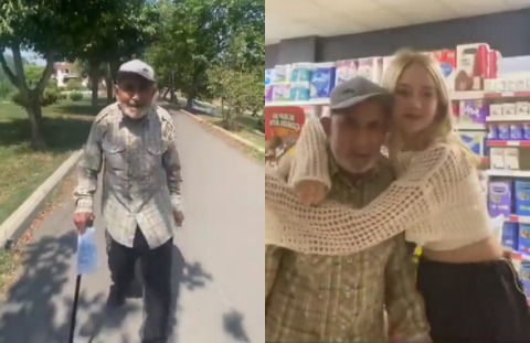 Dedesiyle dondurma yemeğe giden gencin videosu gündemde! Dedenizle en güzel anınız neydi?