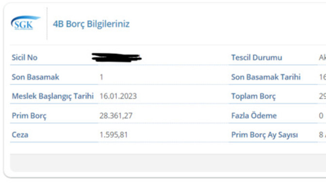 GSS Borcum neden ödeyemiyorum?