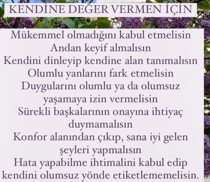 Kendinize değer veriyor musunuz? Peki kendine değer veremeyen öz güvensiz bir bireye ne tavsiye edersiniz?