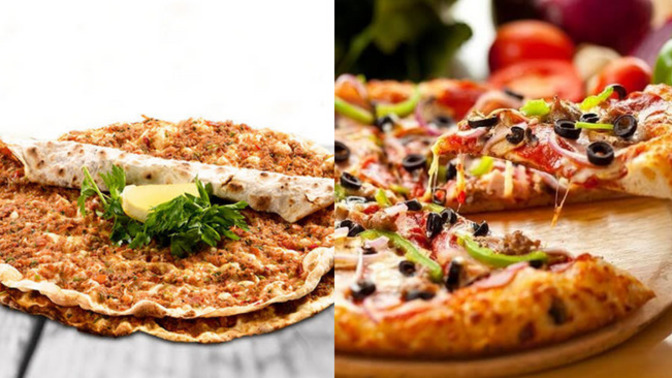 Lahmacun mu daha çok parmaklarınızı yedirtir, pizza mı?