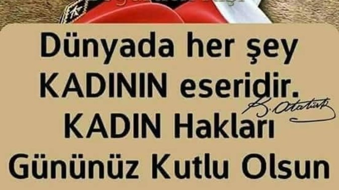 Kadınlarımız çok değerli varlıklar değilde nedir?