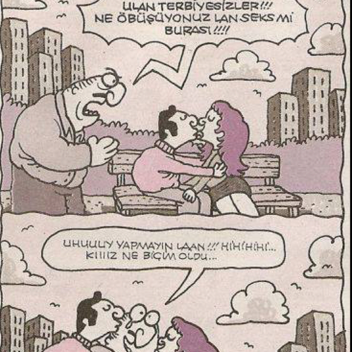 Öpüşen gençleri görünce sinir krizi geçiren teyze! Dışarıda öpüşmek size göre yanlış mı?