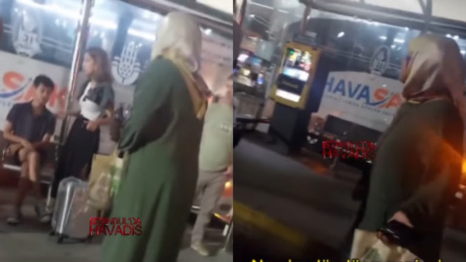 Öpüşen gençleri görünce sinir krizi geçiren teyze! Dışarıda öpüşmek size göre yanlış mı?