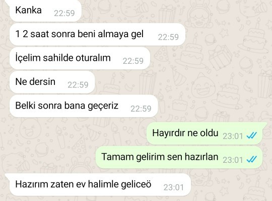 Nişanlı kız kankamın beni içmeye çağırması ve evine davet etmesi normal mi?