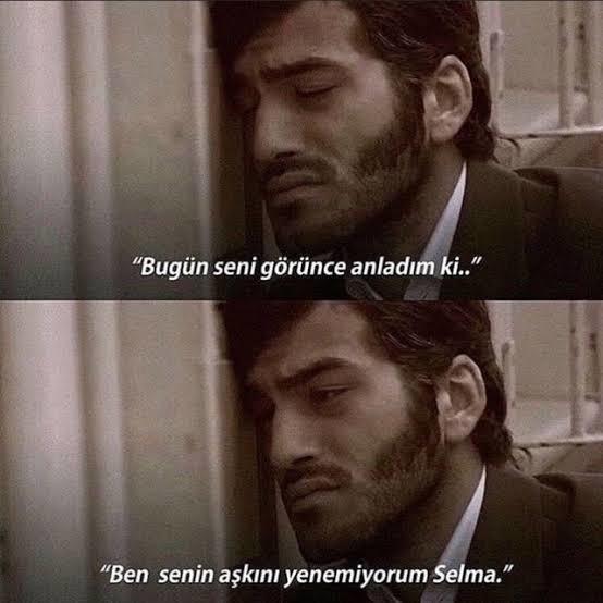 Ben senin aşkını yenemiyorum dediğin biri var mi KS?