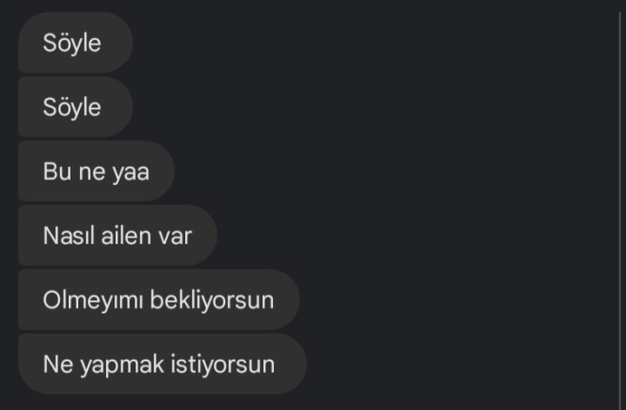Sevgiliniz sizinle böyle konuşsa nasıl hissedersiniz ve tepkiniz ne olurdu?