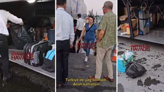 Otobüste bagajlara zeytinyağı döküldü, tüm valizlere bulaştı! Başınıza gelse ne yapardınız?