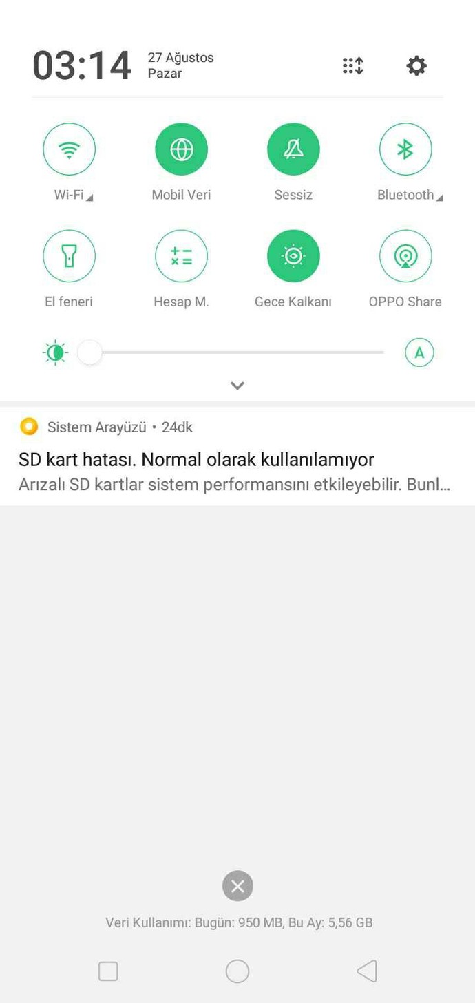 Şu bildirim ne anlama geliyo ne yapmam lazim?