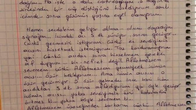 Kendinize hiç mektup veya reçete yazdınız mı?