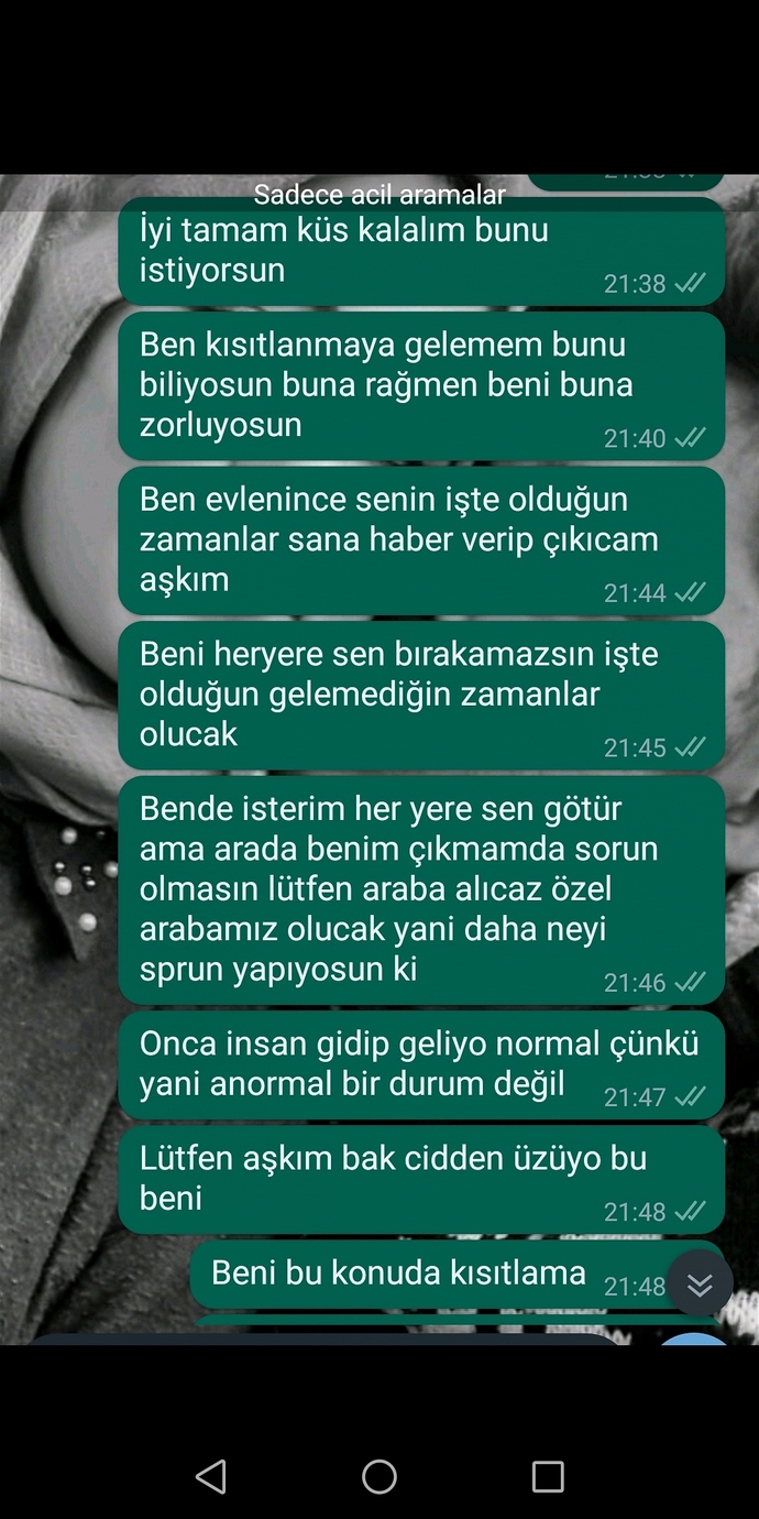 Nişanlımın yaptığı doğru mu?