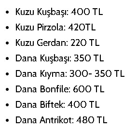 Evinize en son ne zaman et aldınız? Kıyma demiyorum et diyorum? Kasaptan en son ne zaman et aldınız ve ne kadara aldınız?