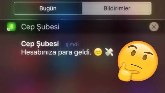Hesabınıza para geldi yazısını en son gördüğünüzde hesabınıza kaç para yatmıştı?
