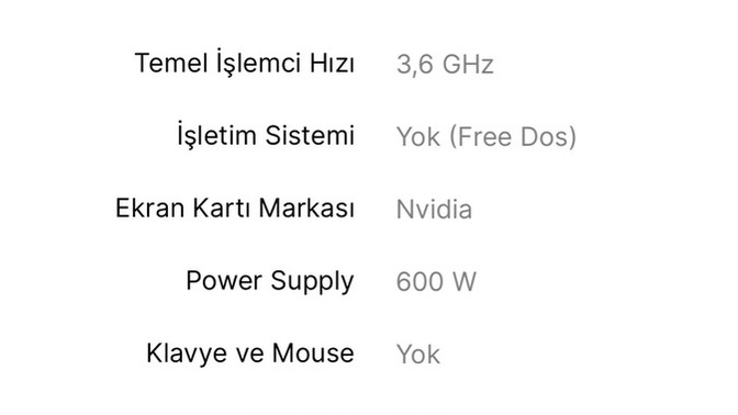 Bu pc alınırmı?